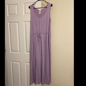 Lavender drawstring dress from Swak
